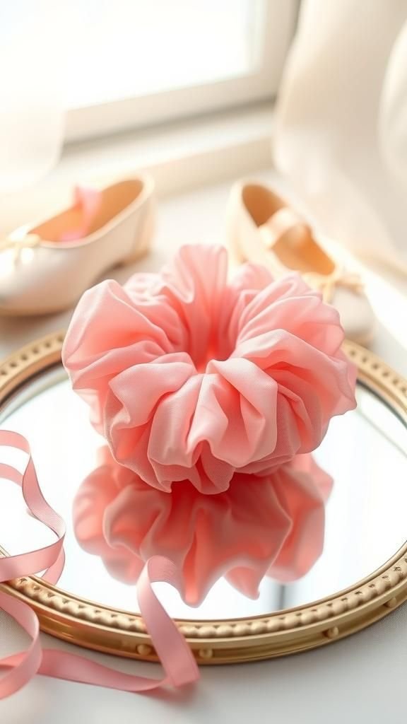 Chiffon Ruffled Edge Airy Ballet Scrunchie