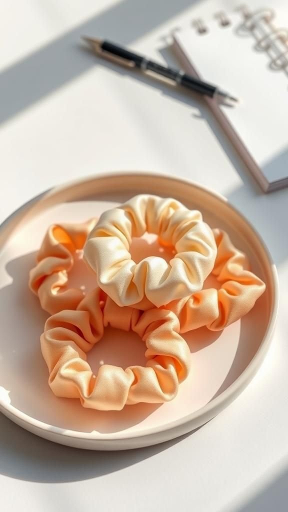 Skinny Minimal Satin Office-Friendly Scrunchie