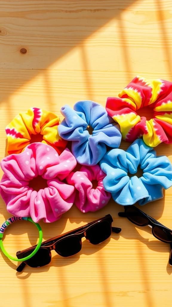 Tie-Dye Jersey Festival-Ready Stretch Scrunchie