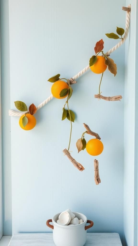 Coastal Citrus And Bay With Driftwood Accents