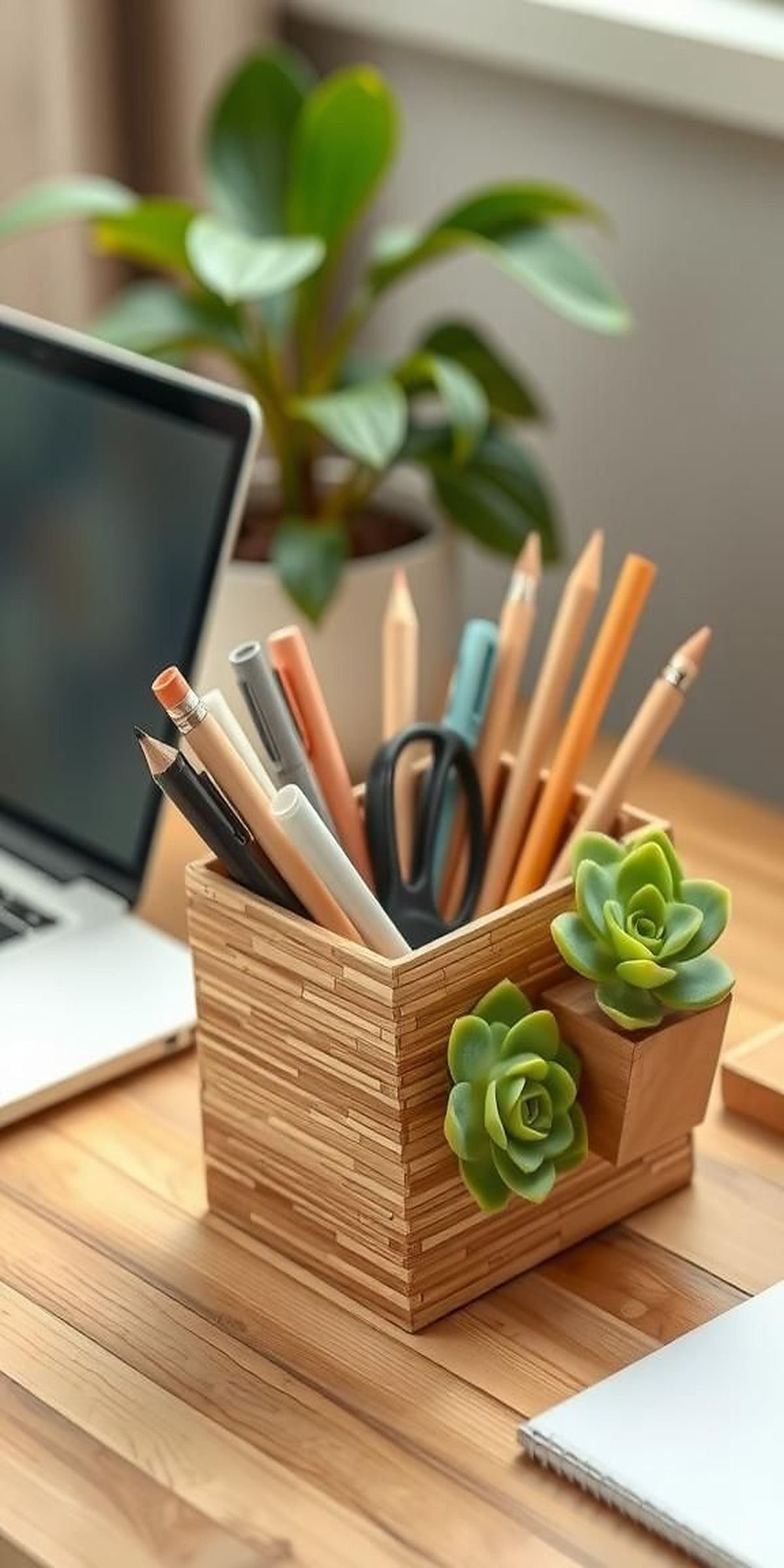 Bamboo Desk Organizers For Tidy Workspaces