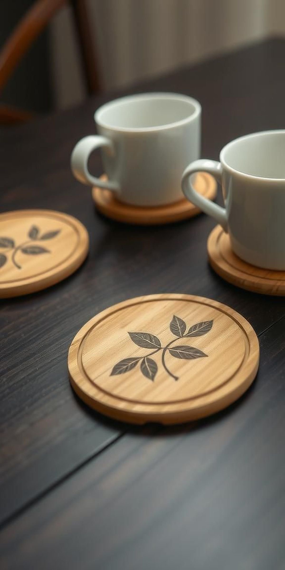 Decorative Bamboo Coasters For Stylish Dining