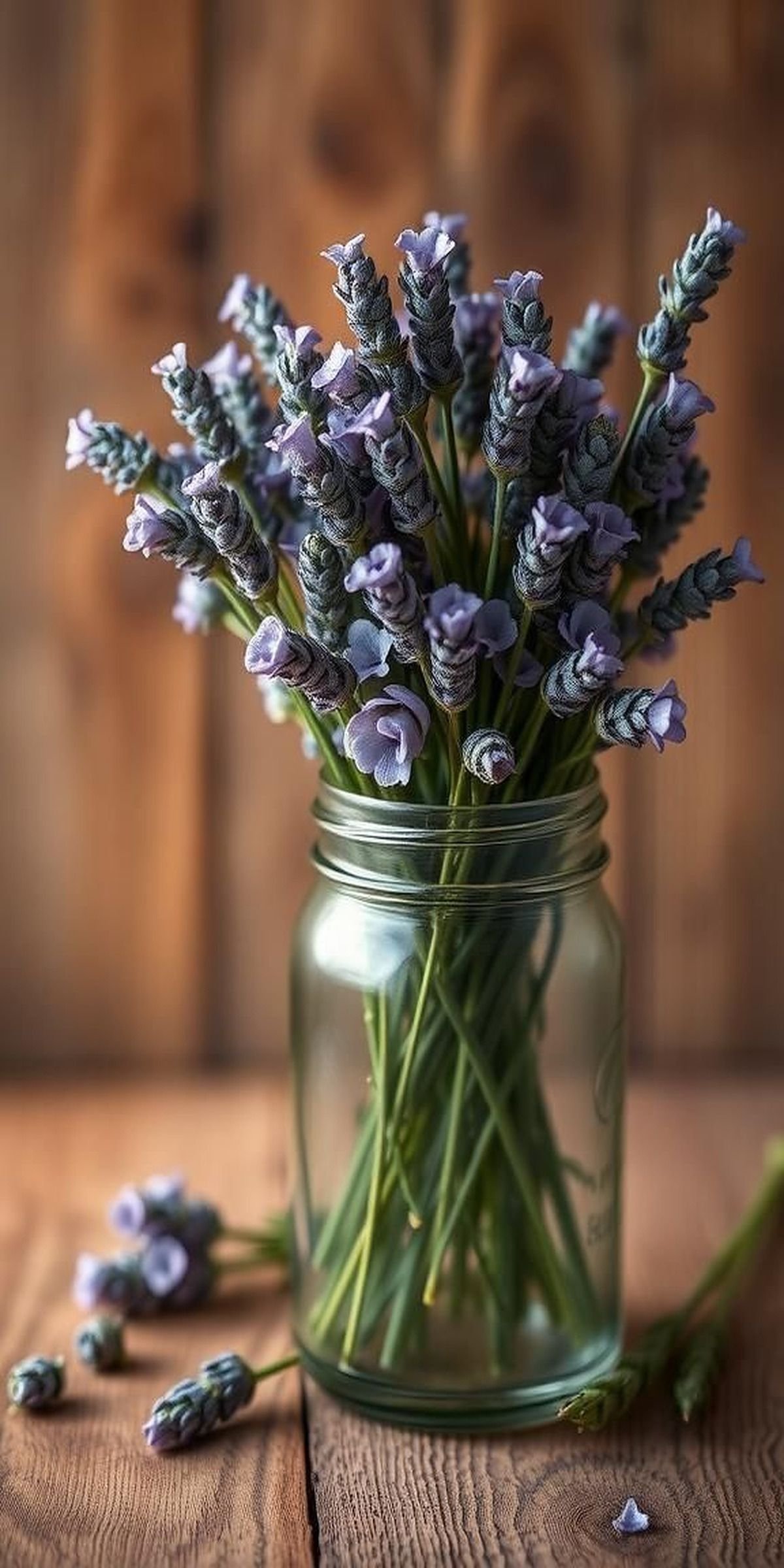 Silk Lavender Sprigs For Aromatic Visual Calm