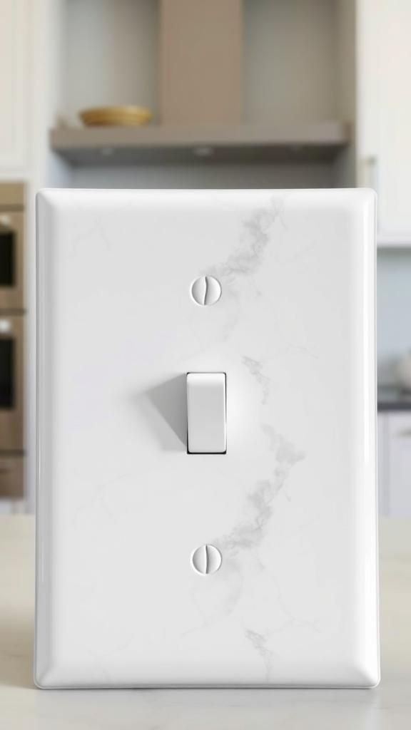 Faux Stone Granite Contact Film Switch Plate