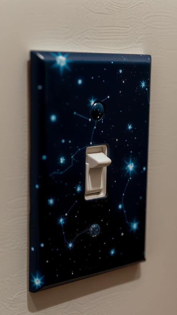 Glow-In-The-Dark Constellation Night Sky Switch Plate