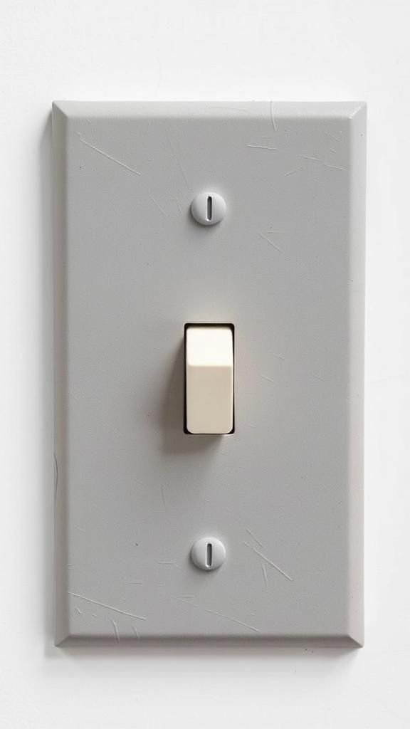 Micro Cement Concrete Texture Industrial Switch Plate