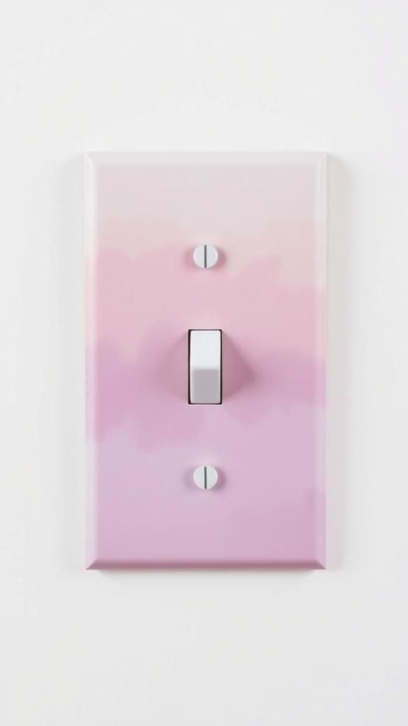 Soft Ombré Watercolor Pastel Switch Plate