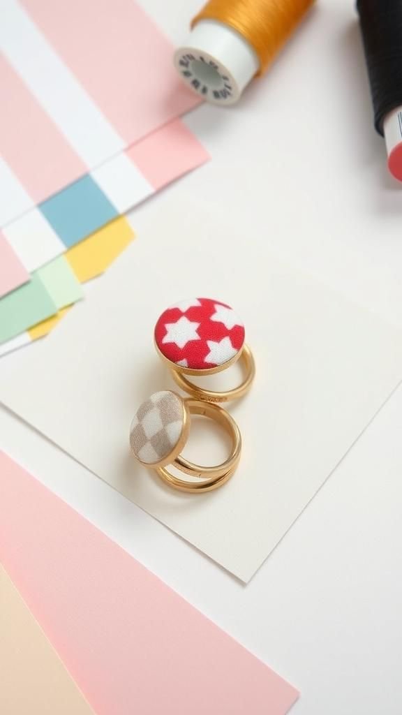 Adjustable Stackable Button Ring Set