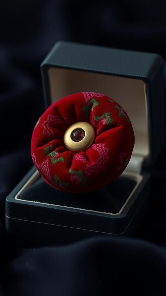 Bold Cocktail Button Ring Statement
