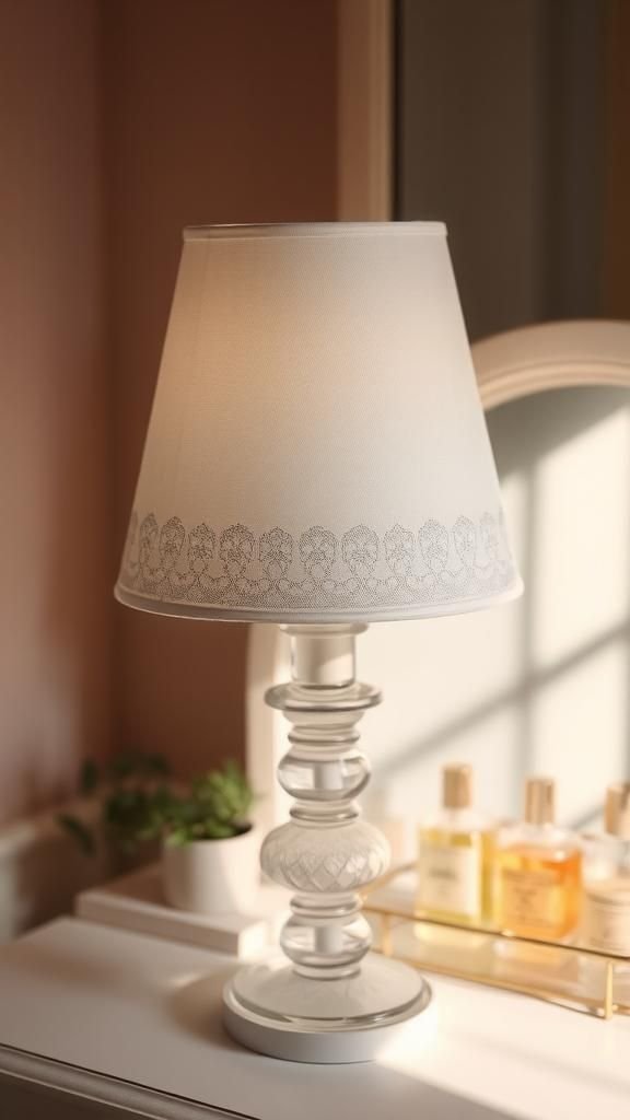 Lace Overlay Shade For Airy Romantic Light