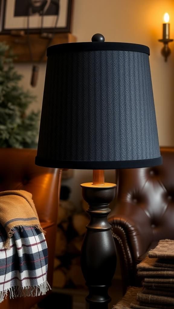 Wool Herringbone Shade For Cozy Winter Corners