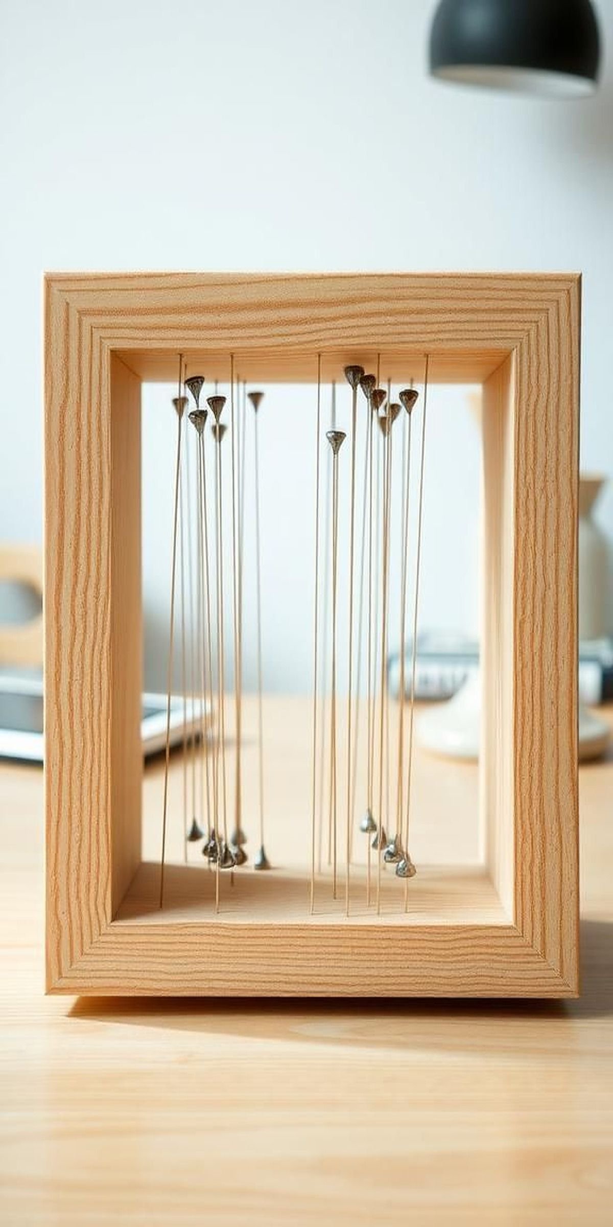 3D Cube Illusion Using Thread Perspectives