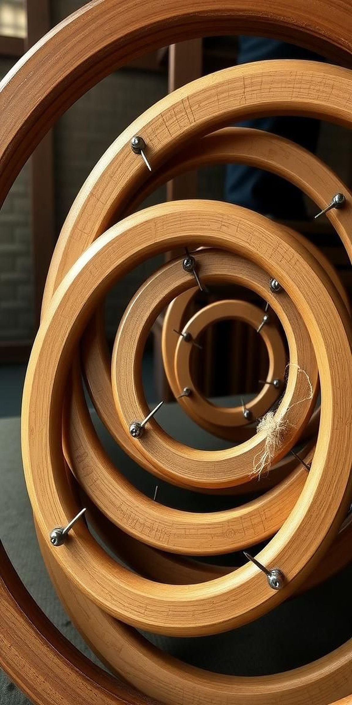 Nested Circles With Intersecting Lines