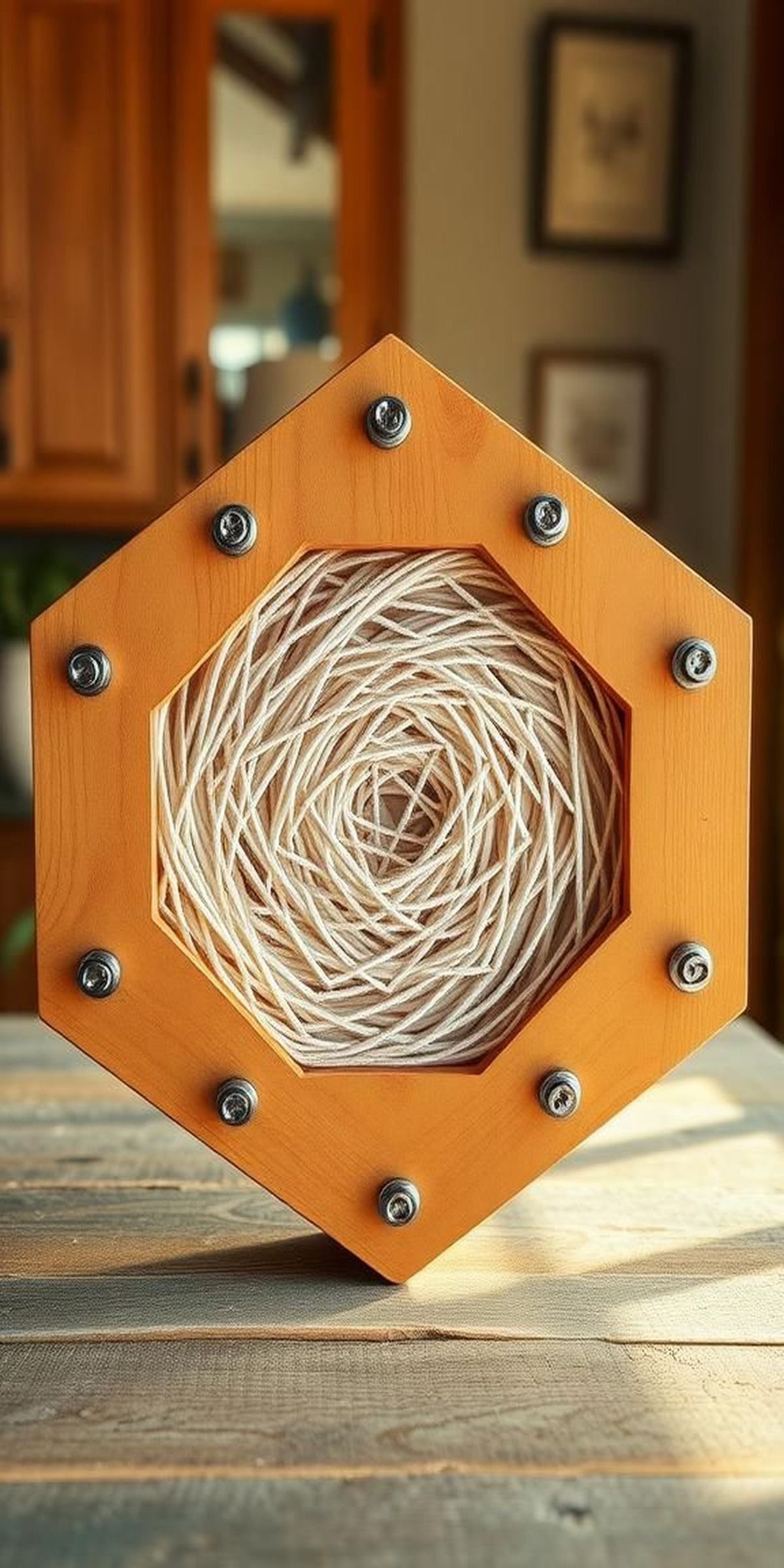 Pentagonal Framework With Layered Thread Webs