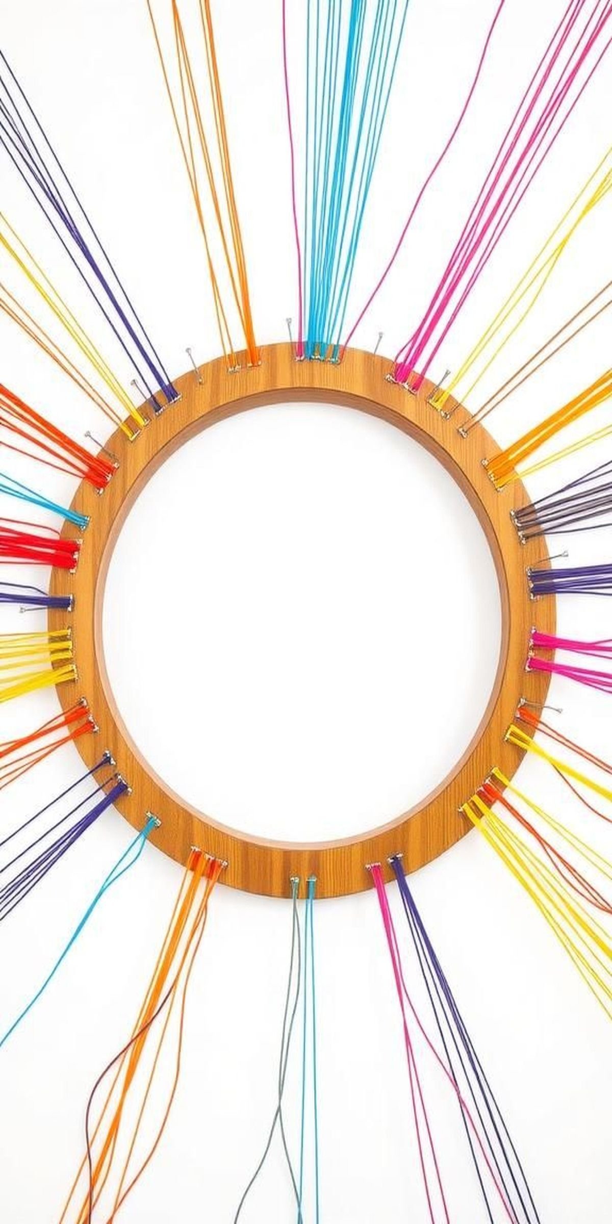 Starburst Design With Vibrant Multicolored Threads