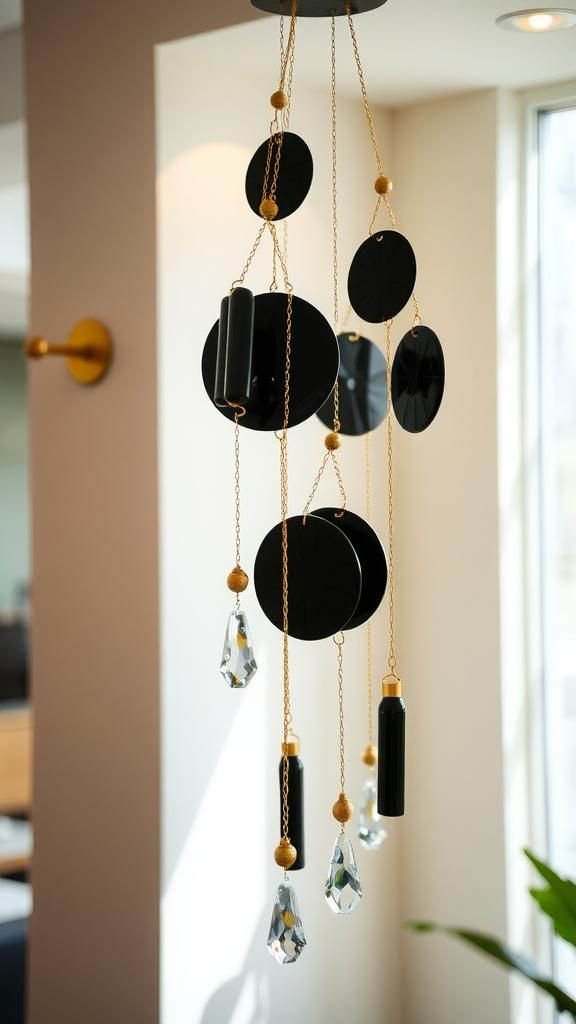 Glam Night: Black Glass And Gold Accents