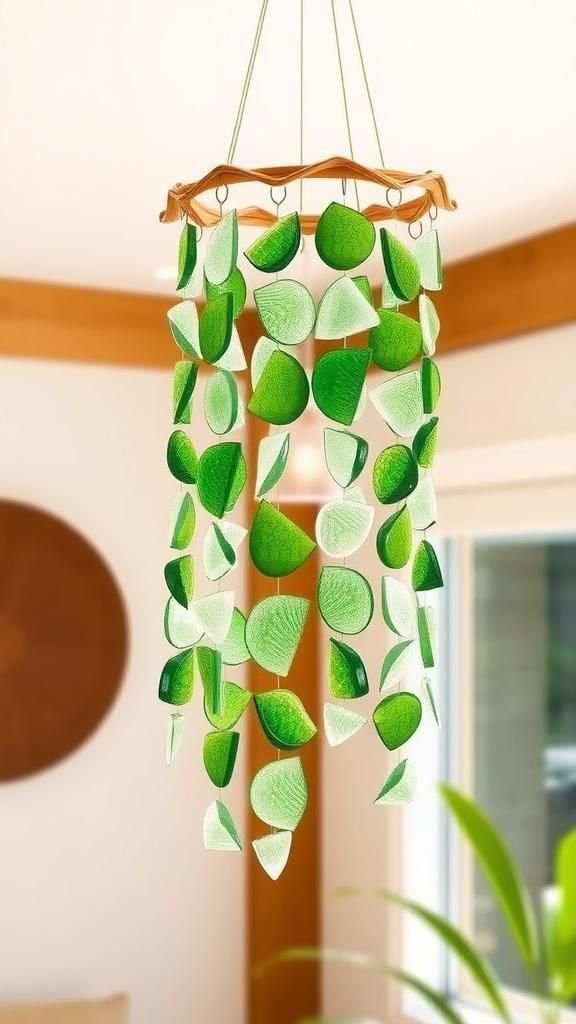 Tumbled Bottle Chip Rain Curtain