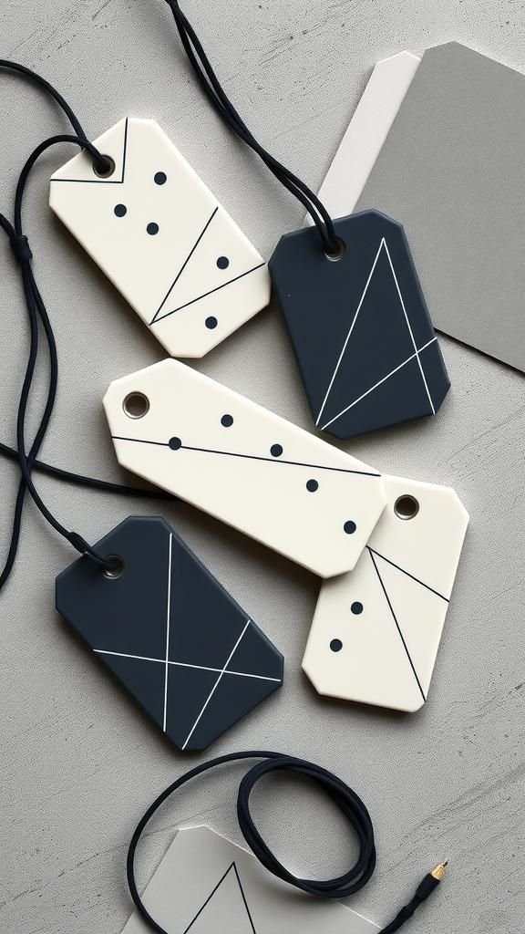 Minimal Geometric Linework With Graphite Accents