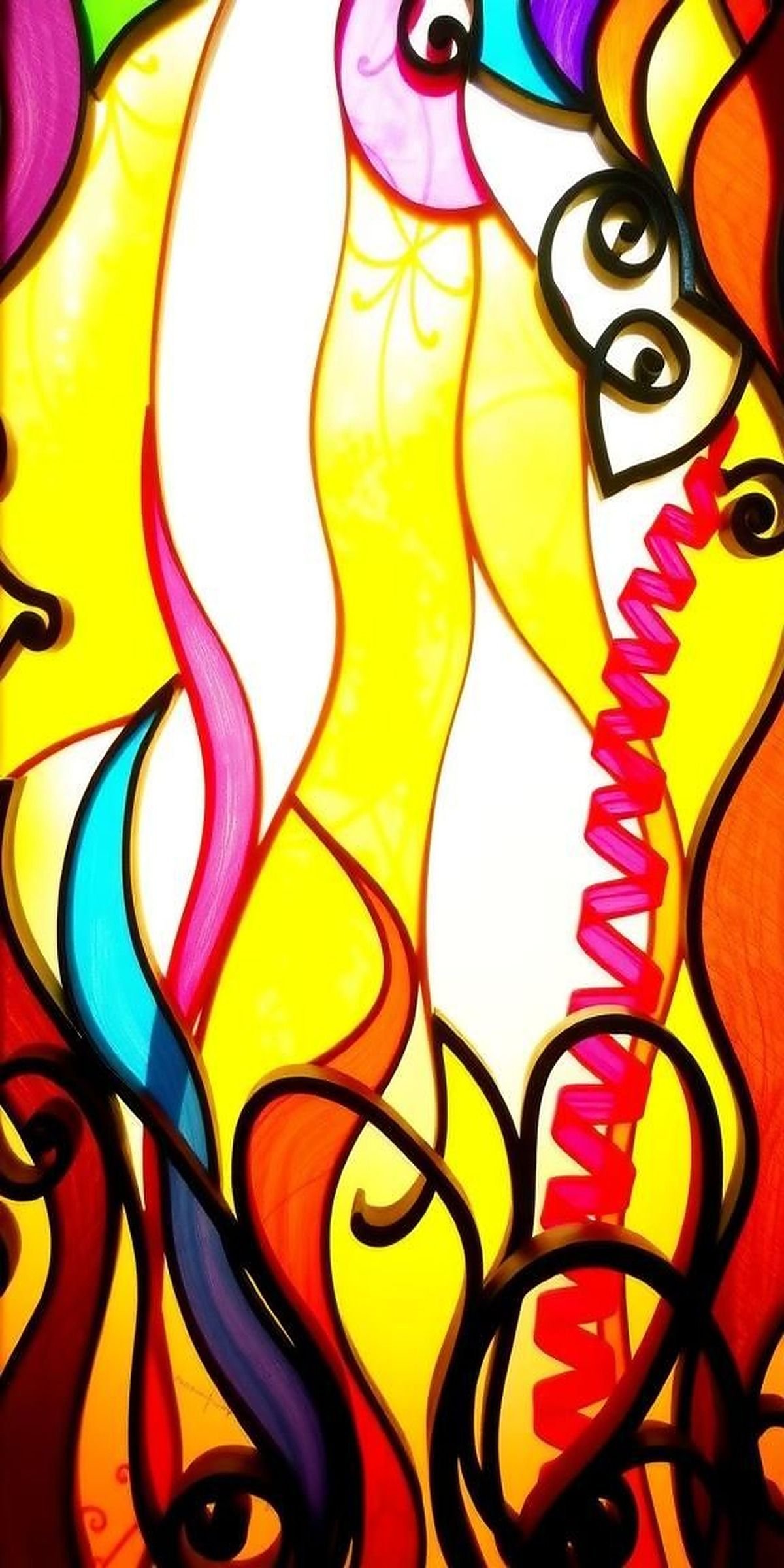 Stained Glass Effect Through Colorful Quilling