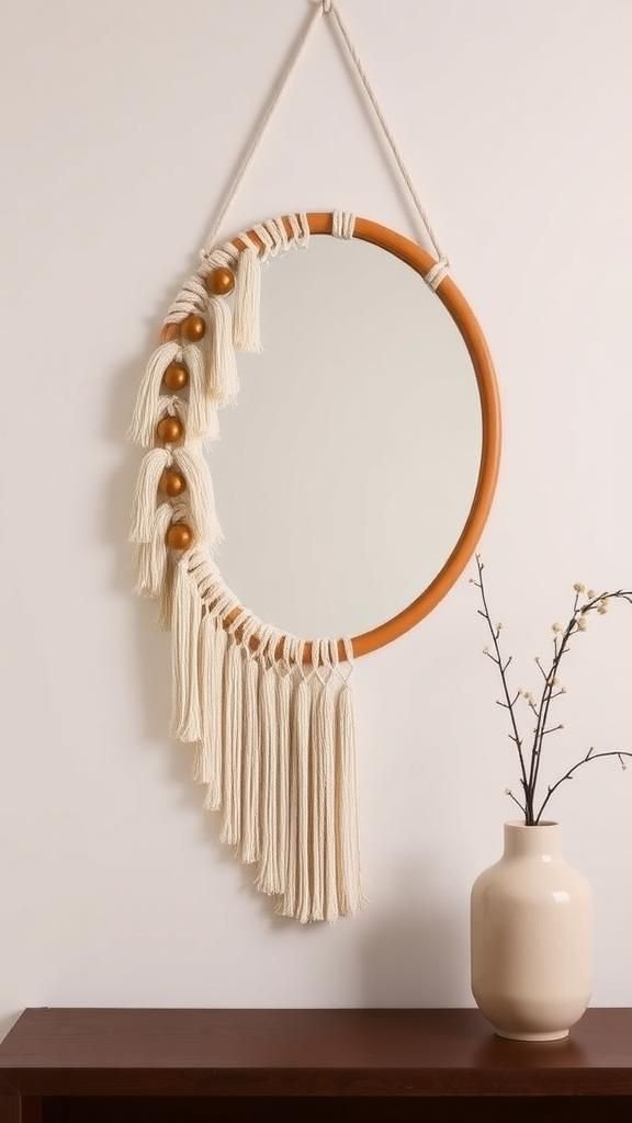 Asymmetrical Half-Wreath Of Knots And Tassels