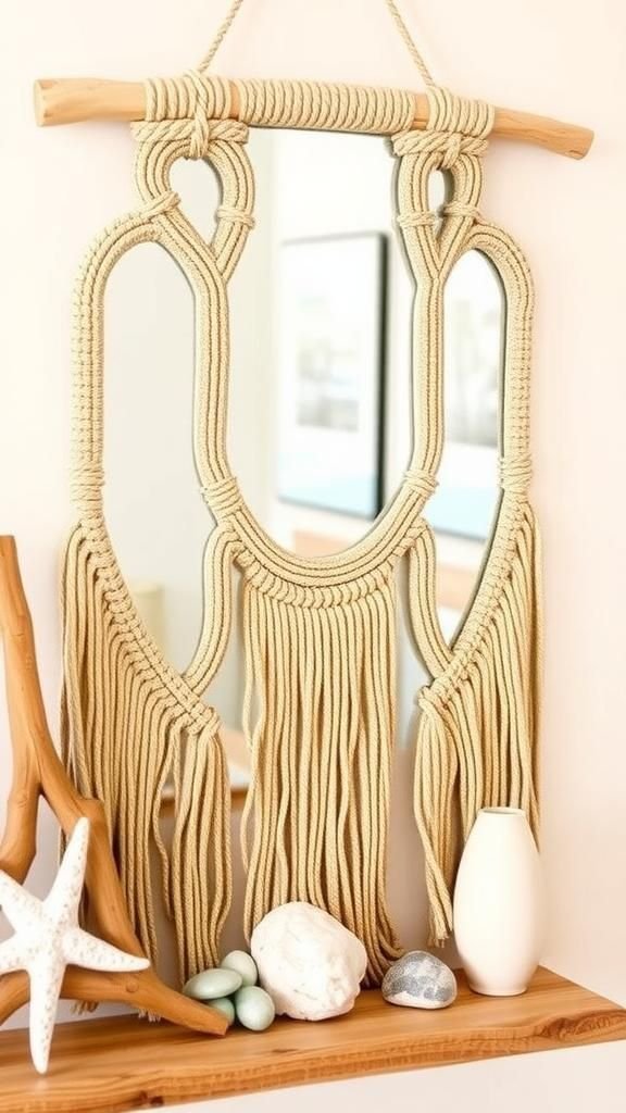 Coastal Jute Weave With Driftwood Charm