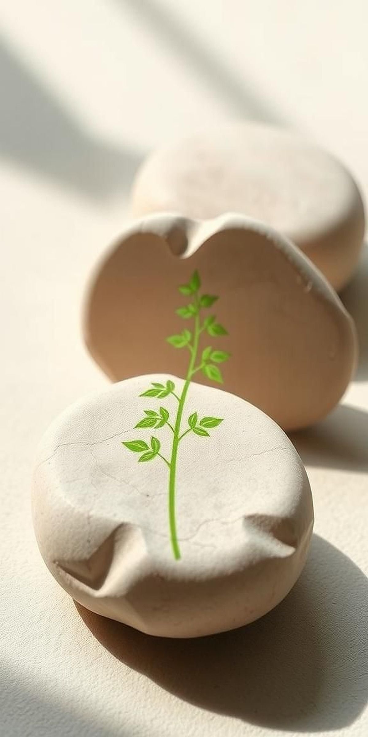 Simple Botanical Silhouettes In Single Colors