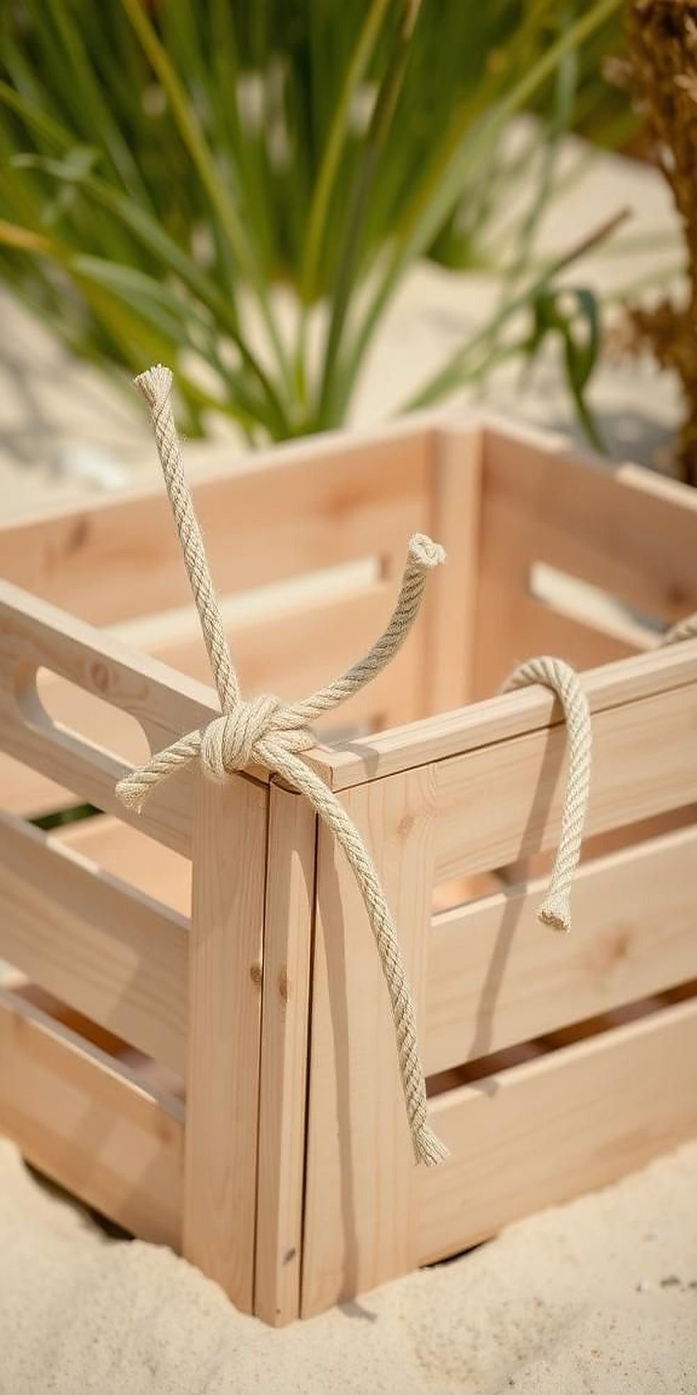 Nautical Rope Handles for DIY Storage Crates