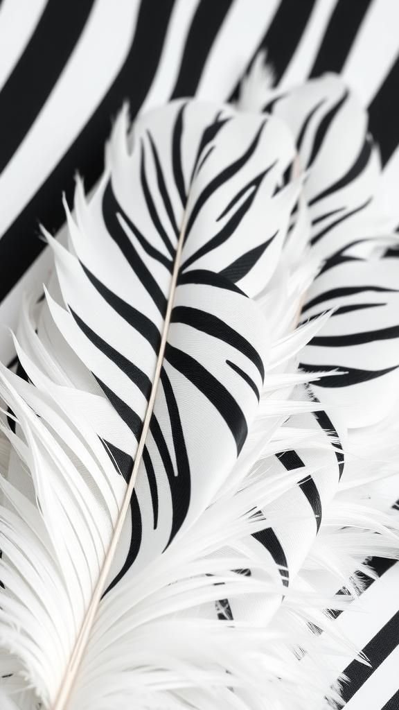 Graphic Zebra Stripes In Monochrome Contrast