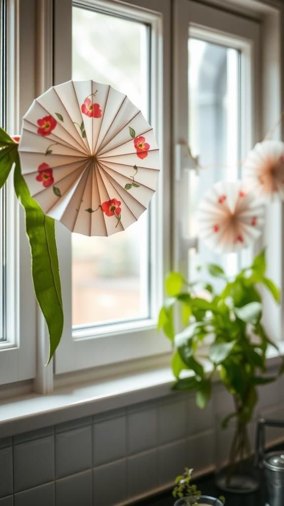 Spring Liberty-Style Floral Fan Garland