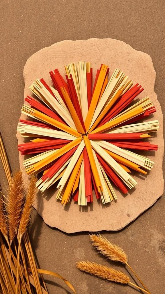 Desert Sunset Terracotta Starburst With Warm Tones