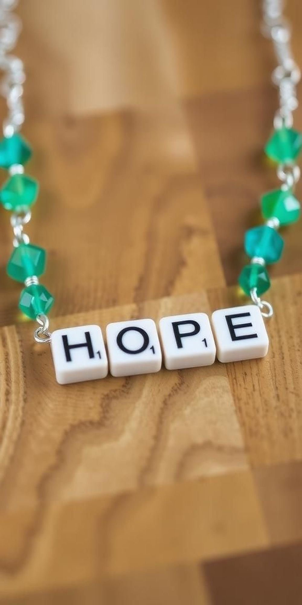 Inspirational Word Necklaces With Mixed Beads