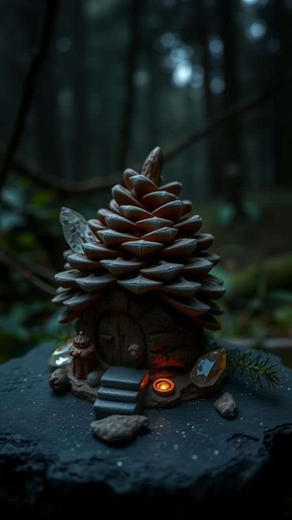 Quartz Crystal Accents For Enchanted Grove Dwelling