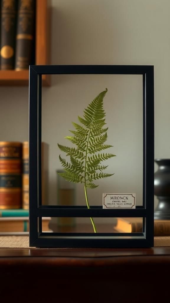 Herbarium-Style Fern With Minimal Specimen Label