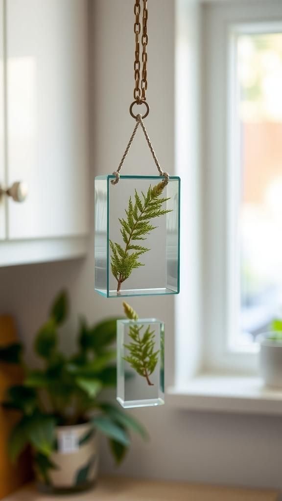 Mini Bookmark-Style Fern Suncatchers In A Set
