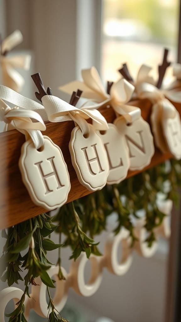 Monogrammed Herb Tags For Personalized Gifts