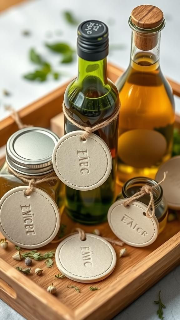 Ring-Style Hanging Tags For Pantry Jars