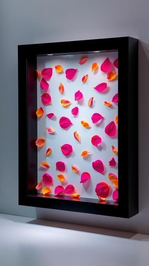 Modern Neon Pop Against Matte Black Frame