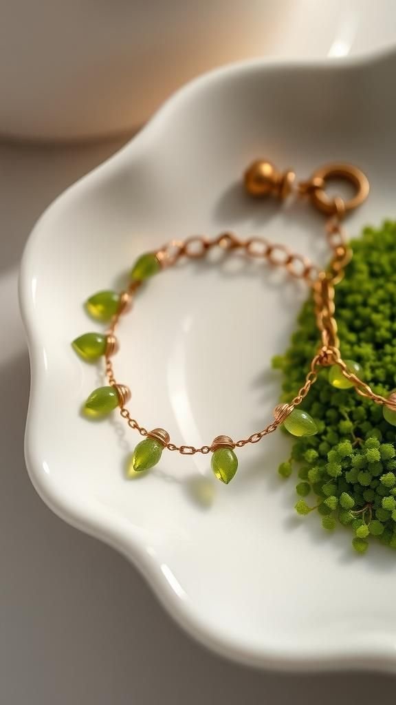 Alternating Daisies And Petite Leaf Spacers