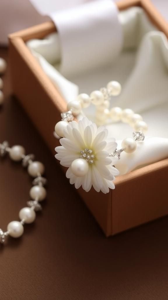 Bridal White Daisies With Pearlescent Glow