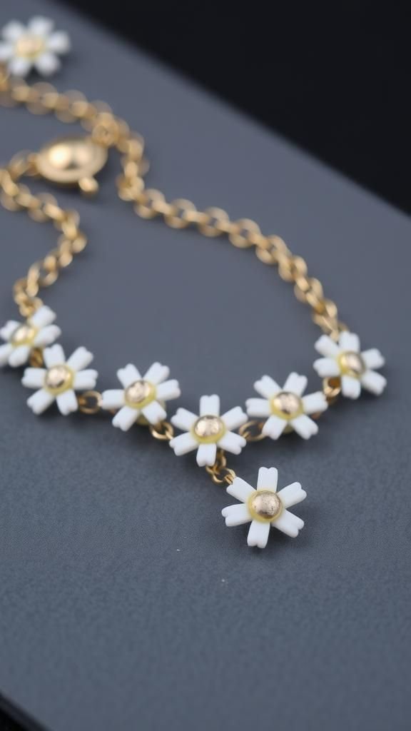 Minimalist Spaced Daisies On Fine Chain Hybrid