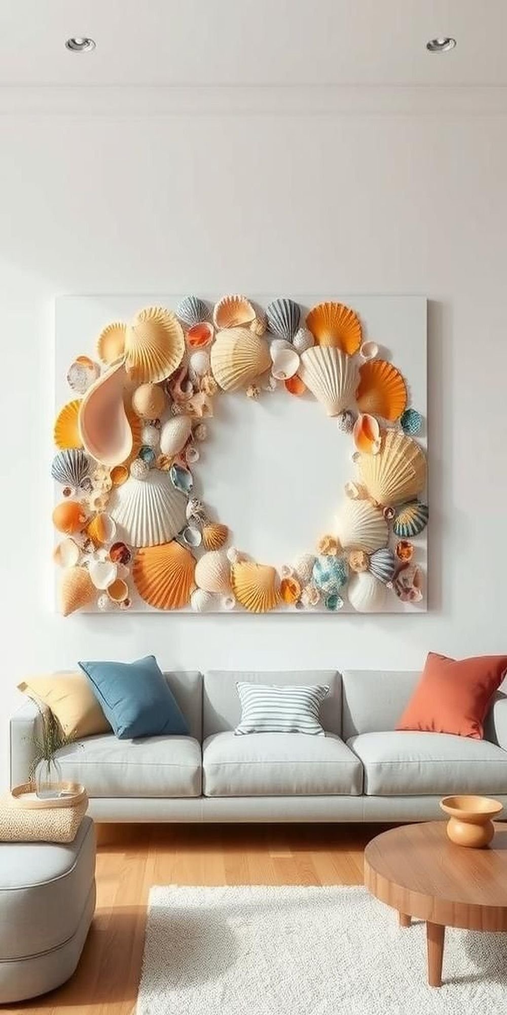 Creative Shell Art Canvases To Elevate Wall Decor