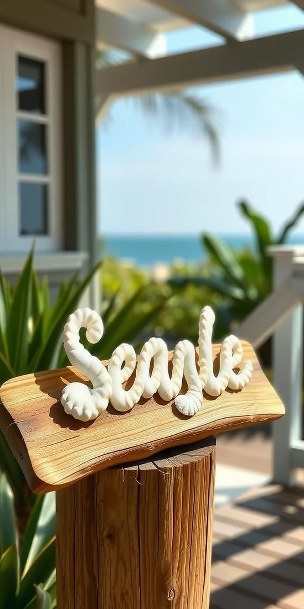 Personalized Shell Nameplates For Beach House Vibes