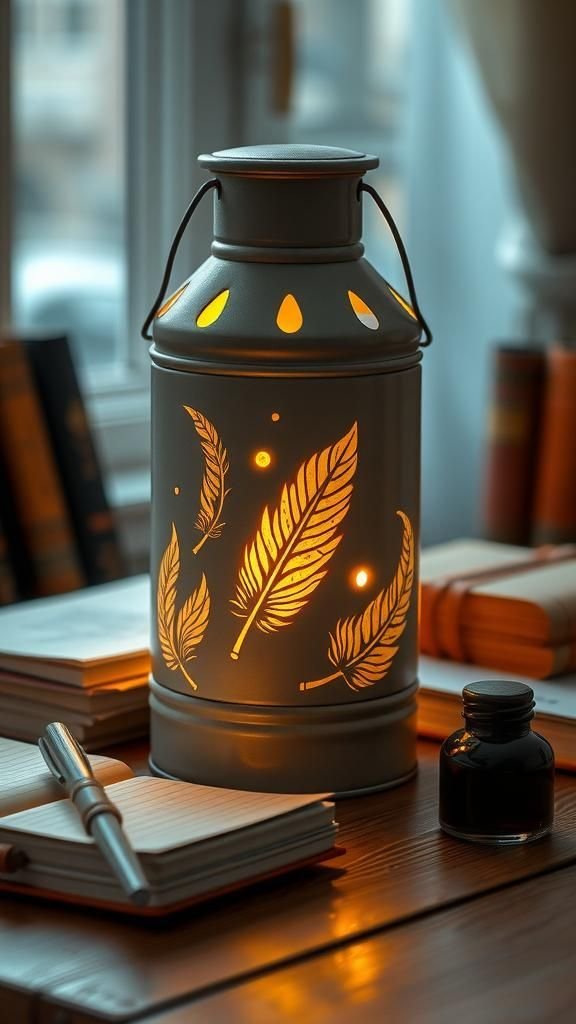 Feather Quill Pattern In Gentle Drift