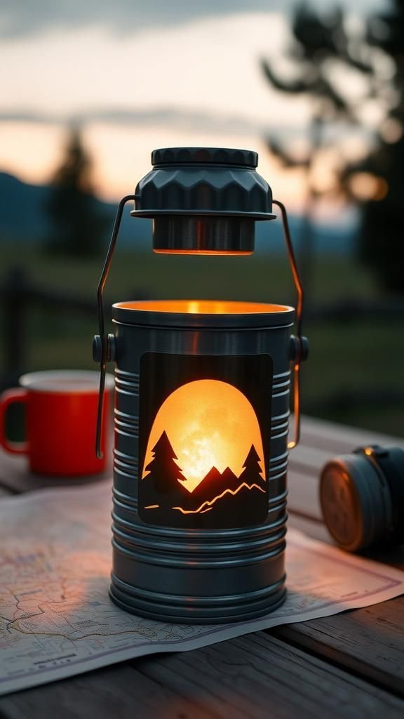 Mountain Range Silhouette At Golden Hour