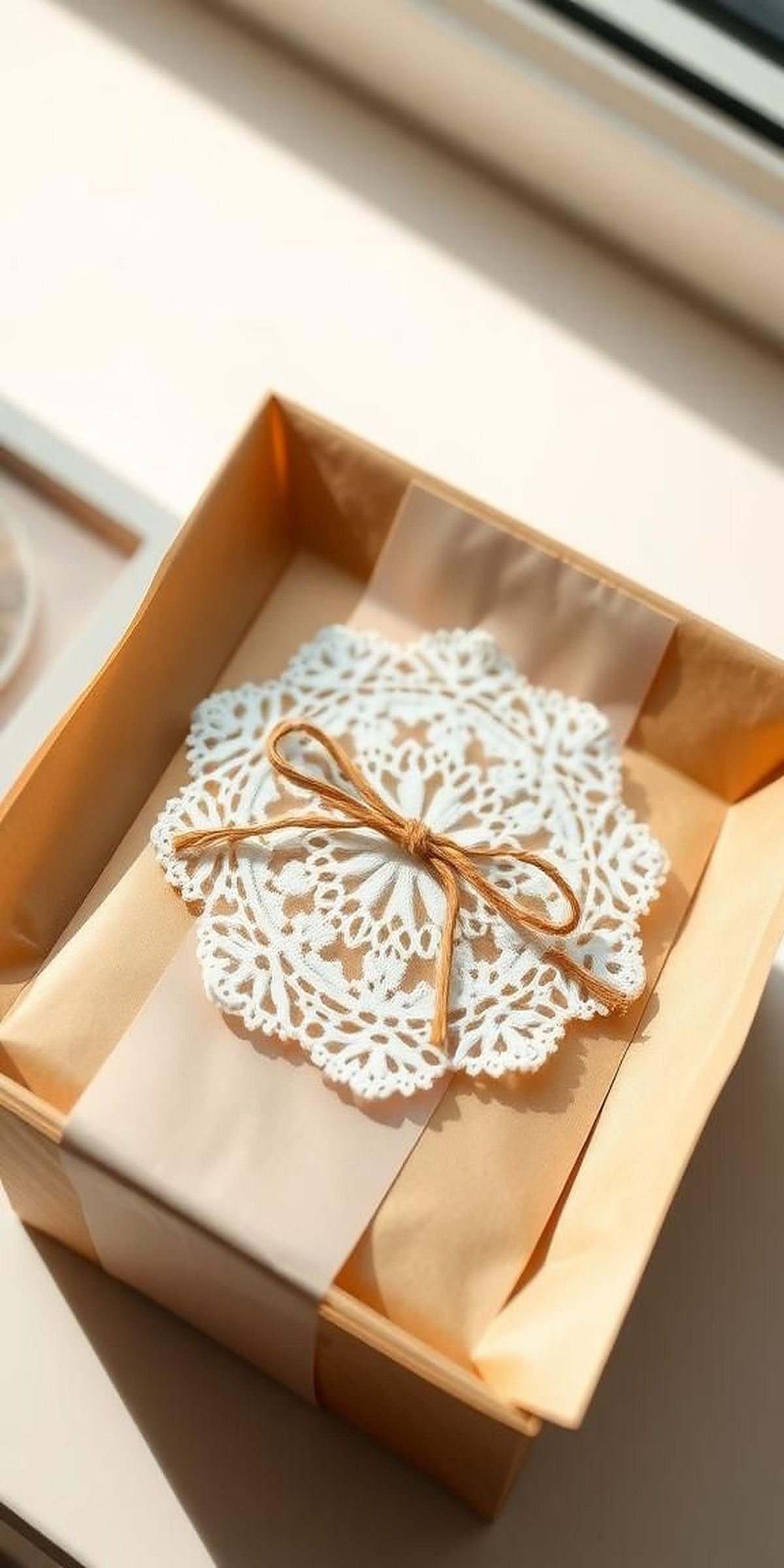 Unique Gift Wrapping Using Lace Doilies