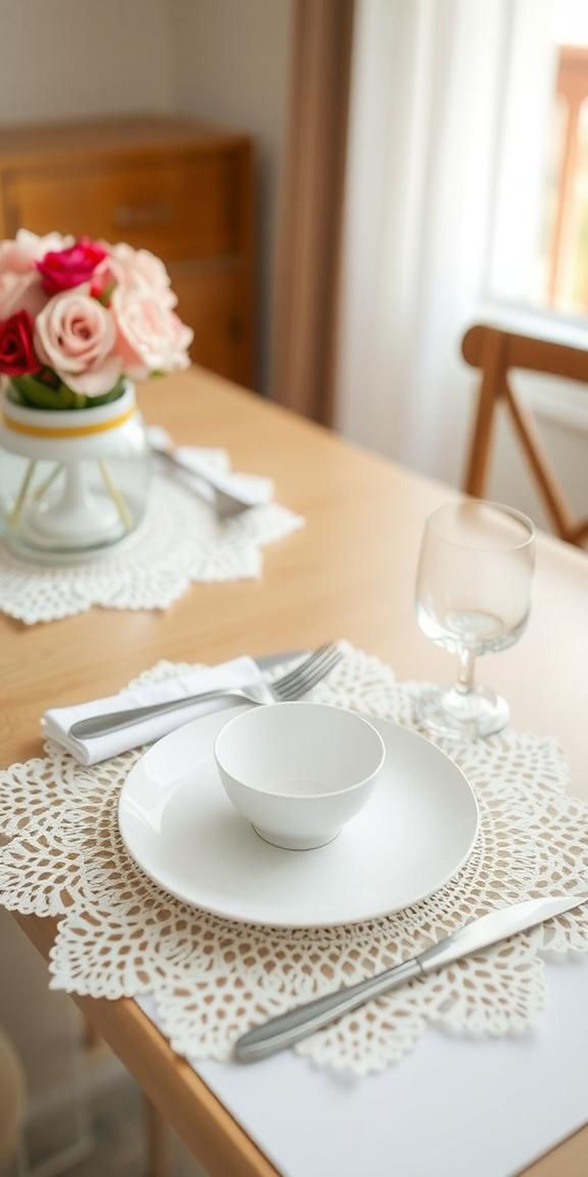 Using Doilies To Enhance Table Settings