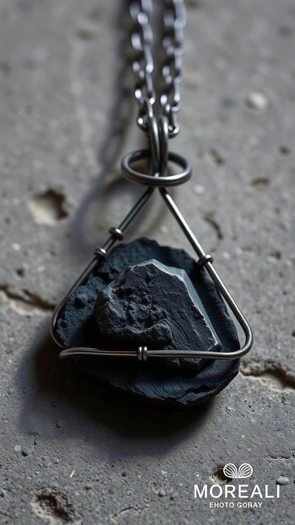 Geometric Triangle Frame For Hematite Slice