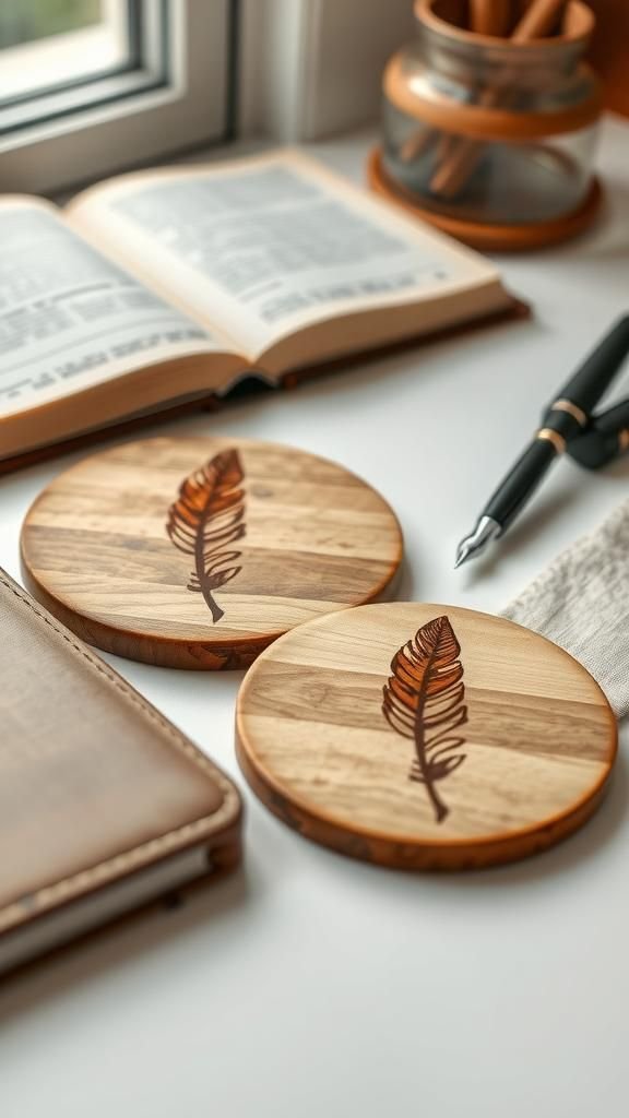 Feather Quill And Wispy Line Etchings