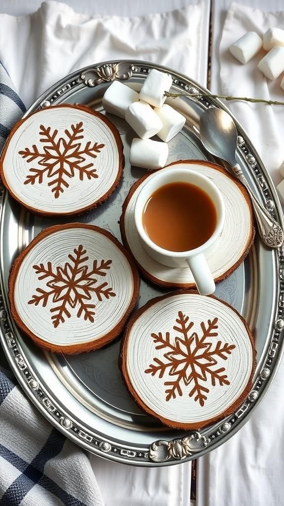 Frosty Snowflakes In Layered Crystal Geometry