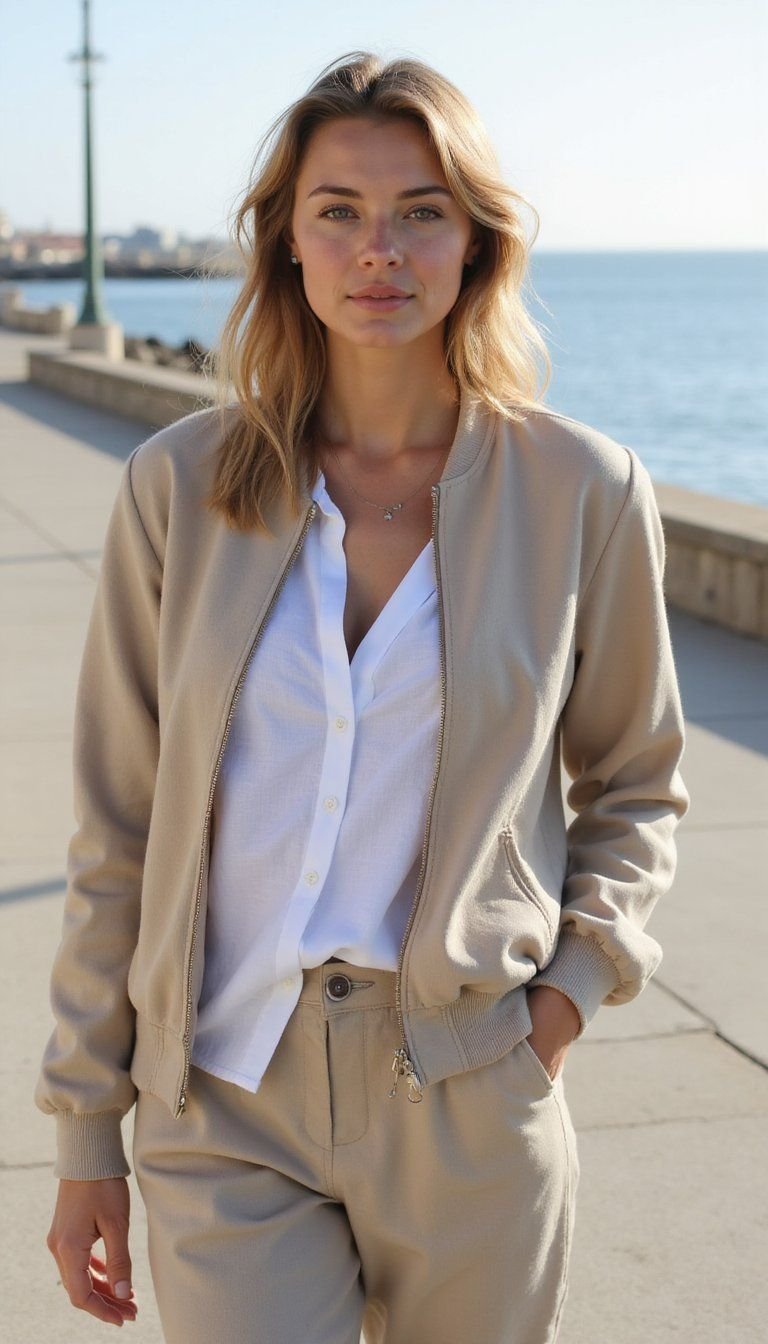 Lightweight Linen Bomber For Warm Weather Layers